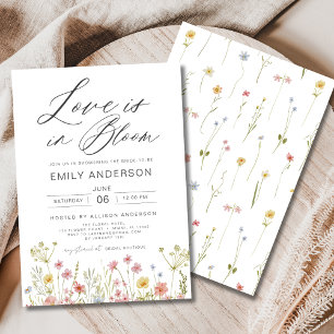 Invitación El amor está en la flor floral floreciente floreci