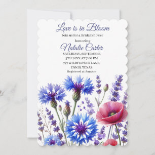 Invitación El amor está en la floral floral de la flor de la