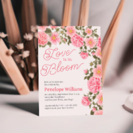 INVITACIÓN EL AMOR ESTÁ EN LA SALA BONITO ROSAS DE PINK WILD