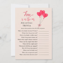 Invitación El amor está en los juegos de Air Heart TRIVIA Sho