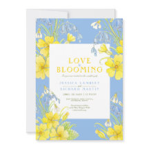 El amor está floreciendo boda azul flor de primave