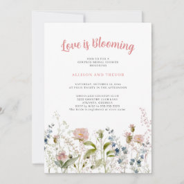 Invitación El amor está floreciendo Parejas florales duchas d