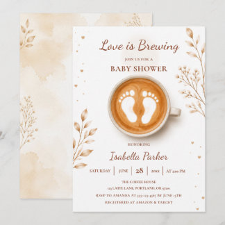 Invitación El amor está hirviendo. Regalo para los pies del b