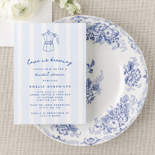 Invitación El amor está preparando doodle de prensa italiana