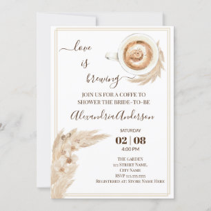 Invitación El amor está preparando ducha de novias invitati d