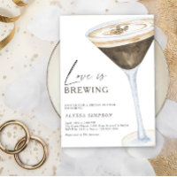 El amor está preparando la ducha de novia Espresso