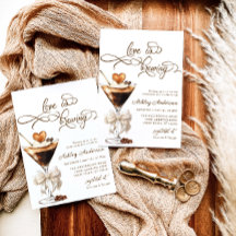 El amor está preparando la ducha de novia Espresso