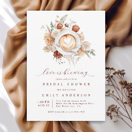 Invitación El amor está preparando la ducha de novia floral r