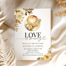 Invitación El Amor Está Preparando Una Ducha De Novias