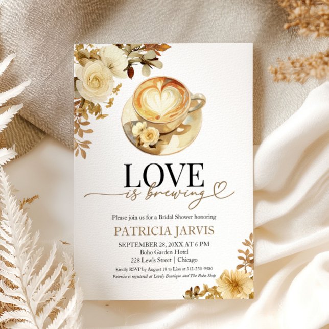 Invitación El Amor Está Preparando Una Ducha De Novias (Subido por el creador)