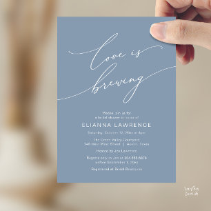 Invitación El amor está preparando una elegante fiesta de des