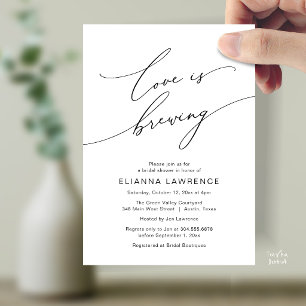 Invitación El amor está preparando una elegante fiesta de des