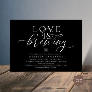 Invitación El amor está preparándose Elegante Té de Regalo pa