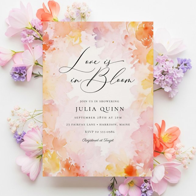 Invitación El amor floral soñado está en la ducha de novias e (Subido por el creador)