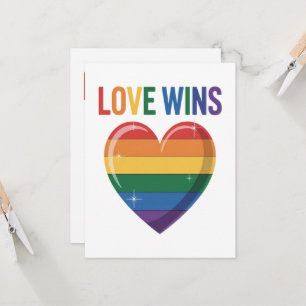 Invitación El amor gana Igualdad Orgullo Gay LGBT