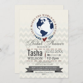 Invitación El Amor Hace Invitar A La Ducha Bridal A La Vuelta