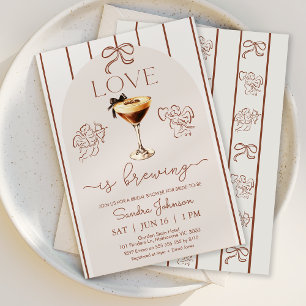 Invitación El Amor Marrón Extraño Es La Ducha Bridal