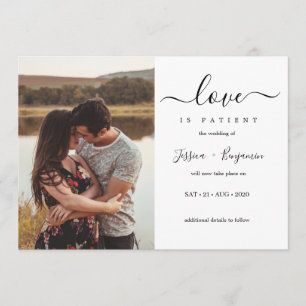 Invitación El Amor Mínimo A La Foto Es El Aplazamiento Del Bo