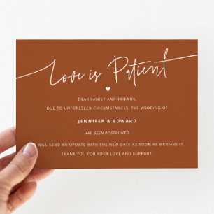 Invitación El Amor Mínimo Es El Boda Del Paciente Actualizaci
