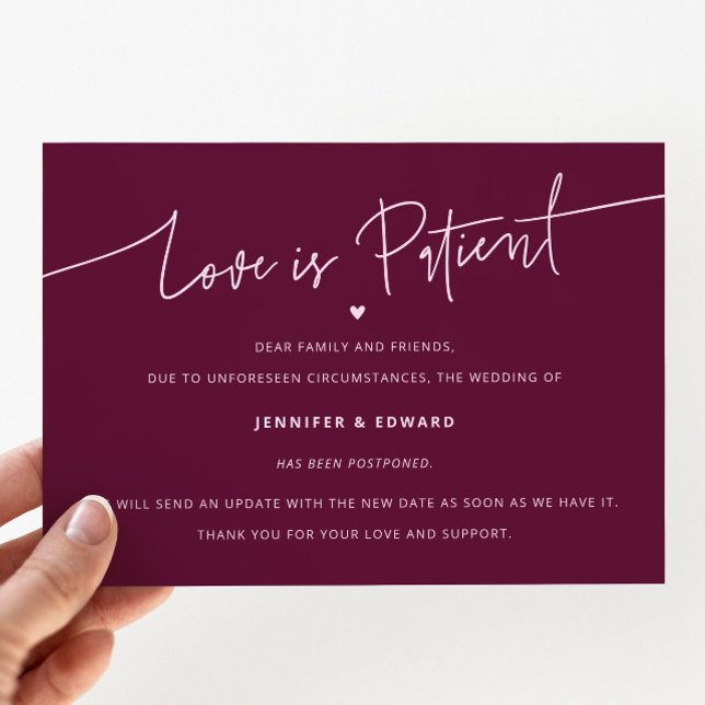 Invitación El Amor Mínimo Es El Boda Del Paciente Actualizar  (Subido por el creador)