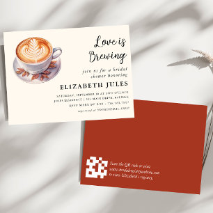 Invitación El Amor Mínimo Es Preparar Café Ducha De Novias