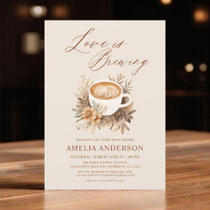 Invitación El amor otoñal está preparando la ducha de novias 