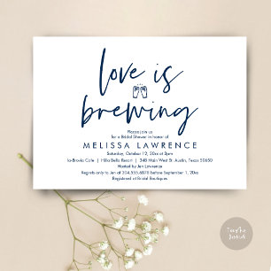 Invitación El amor se está cocinando, Beer Fiesta Bridal Show
