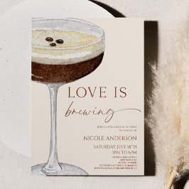 Invitación El amor se está fabricando Expresso Martini Ducha 