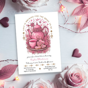 Invitación El amor se está fabricando una vieja ducha de Fies