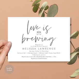 Invitación El amor se está fraguando, Beer Fiesta Bridal Show
