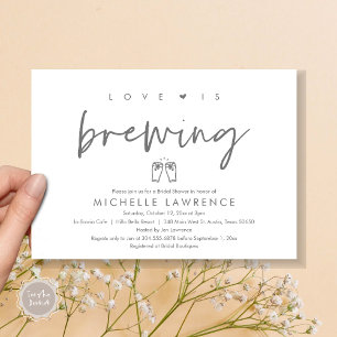 Invitación El amor se está fraguando, Beer Fiesta Bridal Show