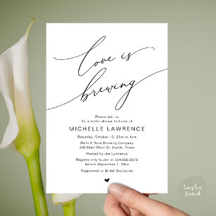 Invitación El amor se está fraguando, la celebración de la Fi
