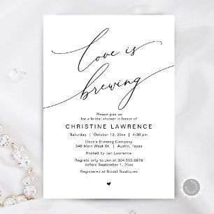 Invitación El amor se está fraguando, la celebración de la Fi