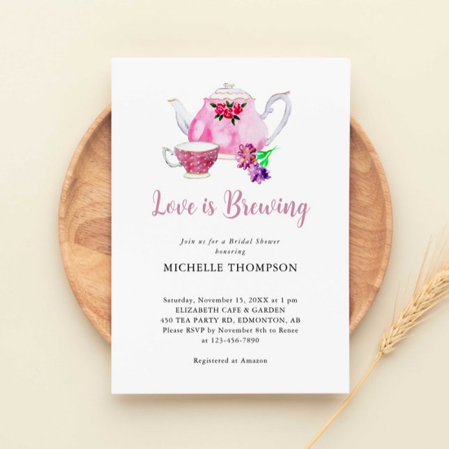 Invitación El amor se está gestando una ducha de novia Fiesta (Subido por el creador)