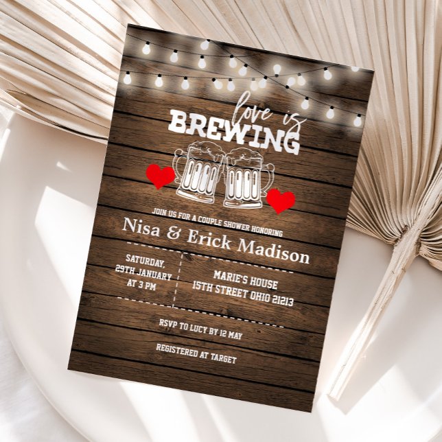 Invitación El amor se está preparando para la ducha de novias (Subido por el creador)