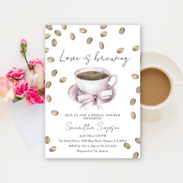 Invitación El amor se está preparando para la ducha de novias