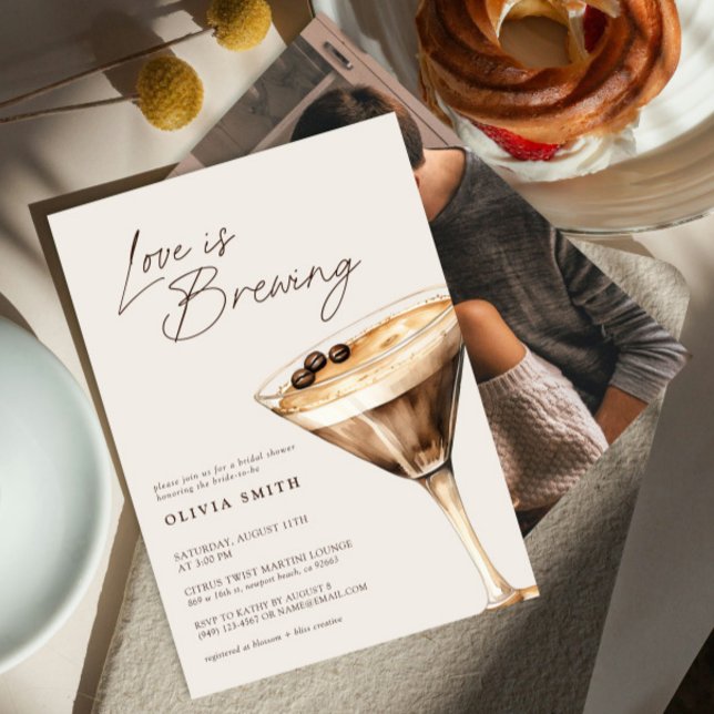 Invitación El amor se está produciendo foto Espresso Martini  (Subido por el creador)