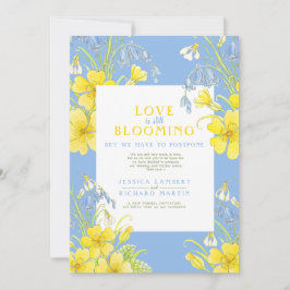 Invitación El amor sigue floreciendo primavera boda pospuesto