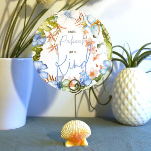 Invitación El amor tropical azul es el Rótulo del paciente Bo