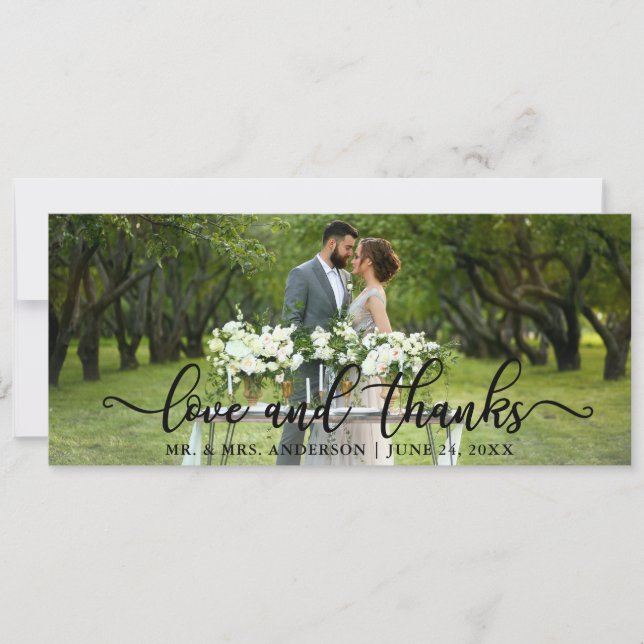 Invitación El amor y las gracias moderados y elegantes | Boda (Anverso)