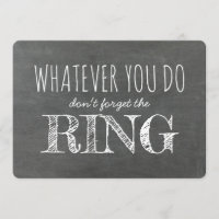 El anillo - Funny Ring Bearer Propuesta