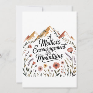 Invitación El ánimo de una madre levanta montañas