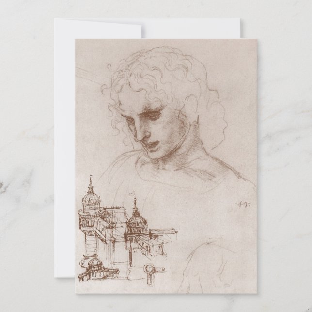 Invitación El Apóstol Jacobus Sforza de Leonardo da Vinci (Anverso)