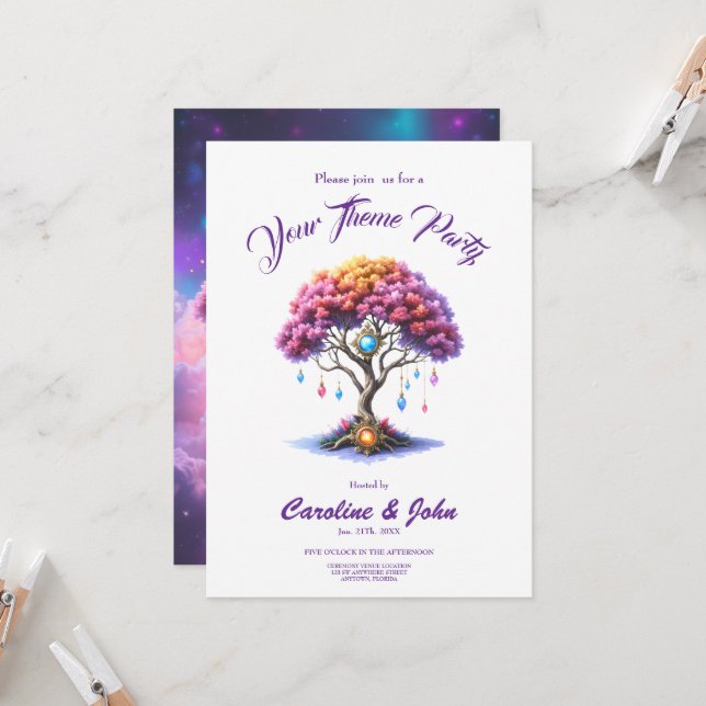 Invitación El Árbol Celestial del Devenir.  (Anverso/Reverso In Situ)