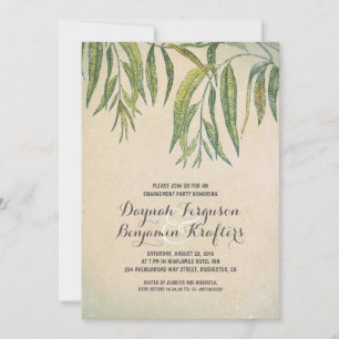 Invitación El árbol de goma deja una elegante fiesta de compr