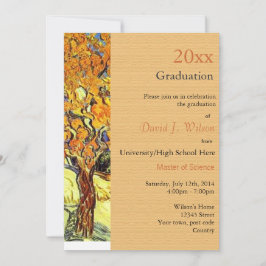 Invitación El árbol de las moras, graduación de Vincent van G