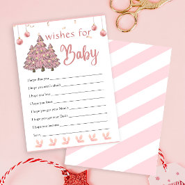 Invitación El árbol de navidad rosado que Santa quiere para e