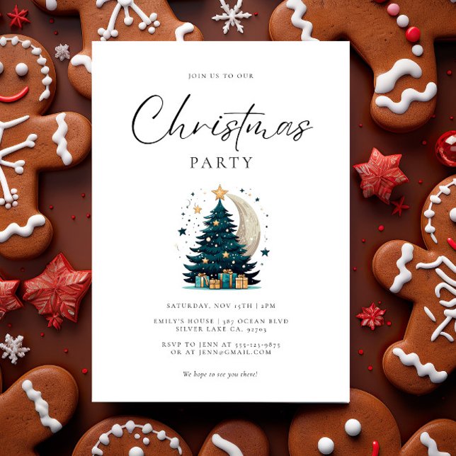 Invitación El árbol de Navidad Stars The Moon (Subido por el creador)