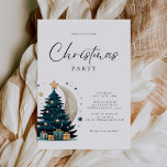 Invitación El árbol de Navidad Stars The Moon<br><div class="desc">El árbol de Navidad agita la invitación a la luna</div>