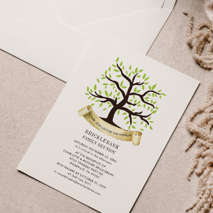 Invitación El árbol genealógico familiar se reúne todos los a